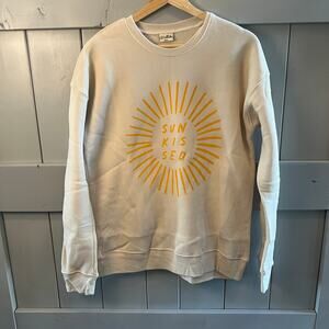 Oat Collective Sun Kissed Graphic Sweatshirt Size L NEW